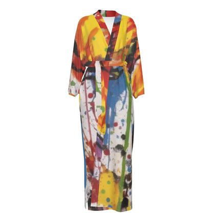 Women's Satin Kimono Long Robe