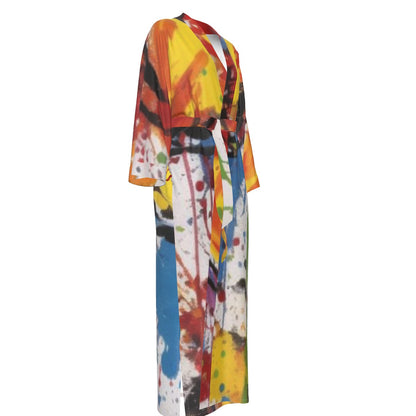 Women's Satin Kimono Long Robe