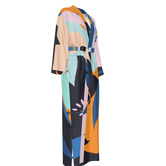 Women's Satin Kimono Long Robe